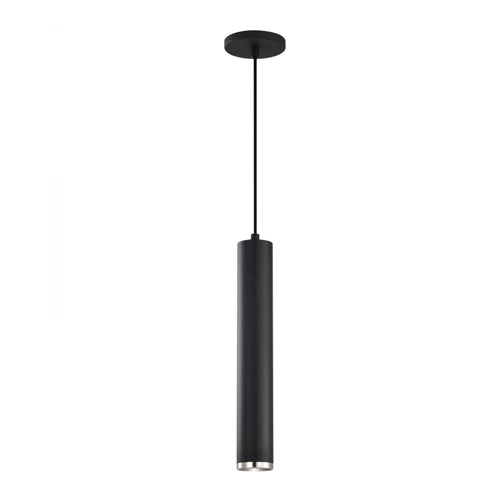 Satco 62-819, Century, 16" LED Pendant, 120V, 12W, 3000K Soft White, 1020 Lumens, Matte Black and Brushed Nickel Finish