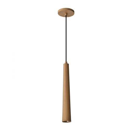 Satco 62-830, Melrose, 16" LED Pendant, 120V, 12W, 3000K Soft White, 1020 Lumens, Ash Wood Finish