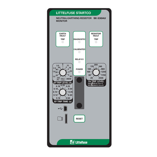 Littelfuse SE-330AU-20-01, SE-330AU Series, Neutral-Earthing-Resistor Monitor, 48VDC, Communications USB, Normally Closed