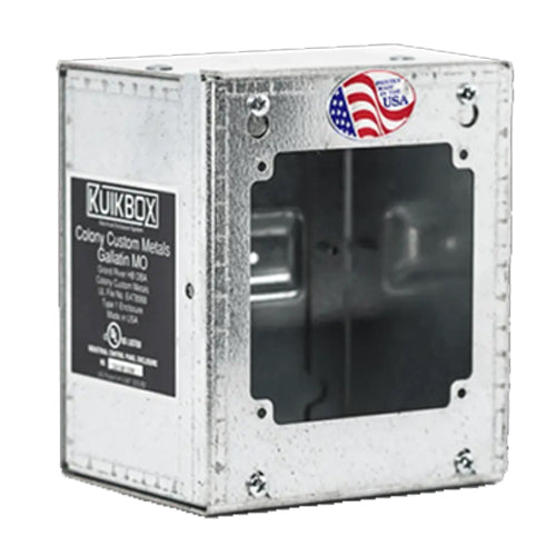 Rack-A-Tiers 62010, KuikBox, 1 Space 2 Gang Electrical Enclosure