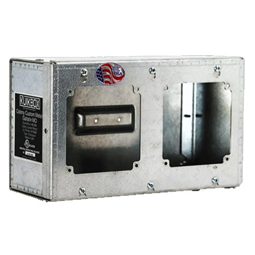 Rack-A-Tiers 62020, KuikBox, 2 Space 4 Gang Electrical Enclosure