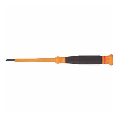 Klein Tools 6233INS, Insulated Precision Screwdriver, #0 Phillips, 3-Inch Shank