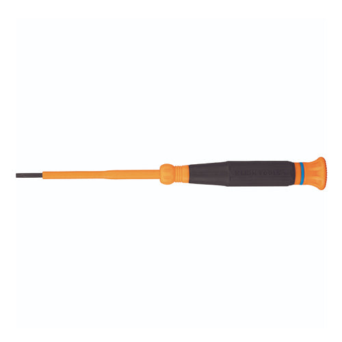 Klein Tools 6243INS, Insulated Precision Screwdriver, 3/32-Inch Slotted, 3-Inch Shank