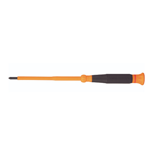 Klein Tools 6264INS, Insulated Precision Screwdriver, #1 Phillips, 4-Inch Shank
