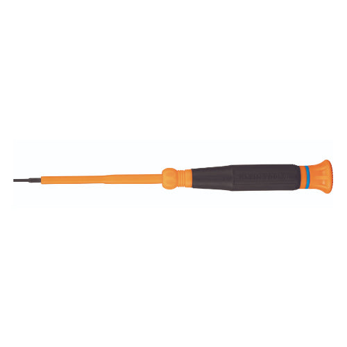 Klein Tools 6273INS, Insulated Precision Screwdriver, 1/16-Inch Slotted, 3-Inch Shank