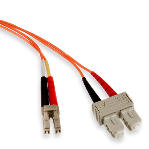 Leviton 62DCL-M10, Economy Fiber Optic Patch Cord, 62.5/125 um Multimode OM1, OFNR Duplex, SC-LC, 10 Meters