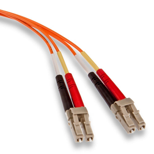 Leviton 62DLC-M05, Economy Fiber Optic Patch Cord, 62.5/125 um Multimode OM1, OFNR Duplex, LC-LC, 5 Meters