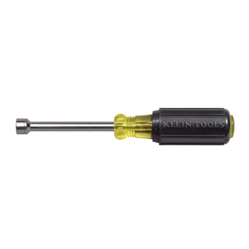 Klein Tools 630-8MM, 8 mm Nut Driver, Cushion-Grip™, 3-Inch Hollow Shaft