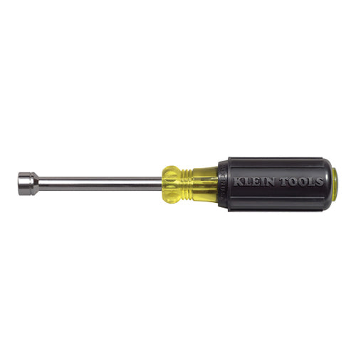 Klein Tools 630-9MM, 9 mm Cushion-Grip™ Nut Driver, 3-Inch Hollow Shaft