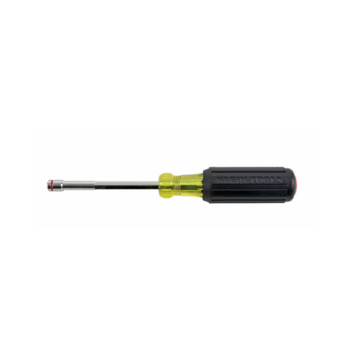 Klein Tools 635-1/4, 1/4-Inch Nut Driver, Magnetic Tip, 4-Inch Shaft