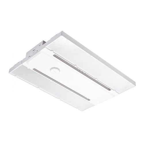 Satco 65-1010, LED Linear High-Bay With Interchangeable Lens, 120-277V, 65/75/85 Wattage Selectable, 3000/4000/5000K CCT Selectable, 9474-12739 Lumens, 0-10V Dimming, White Finish