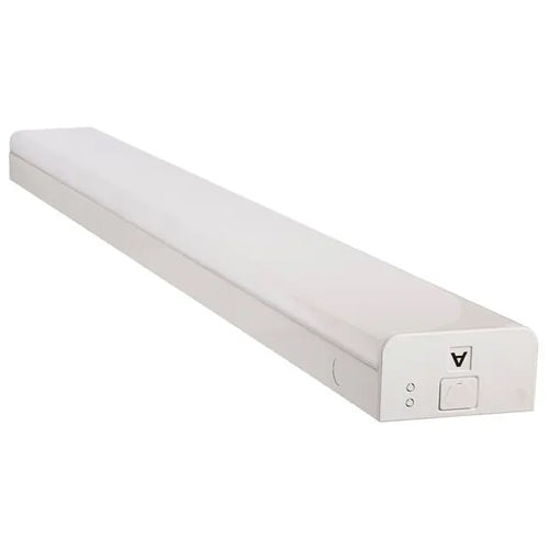 Satco 65-1135, 4' LED Wide Connectible Strip Light, 38W, 4000K Cool White, 4829 Lumens, 120-277V, 80+CRI, 0-10V Dimming, White Finish