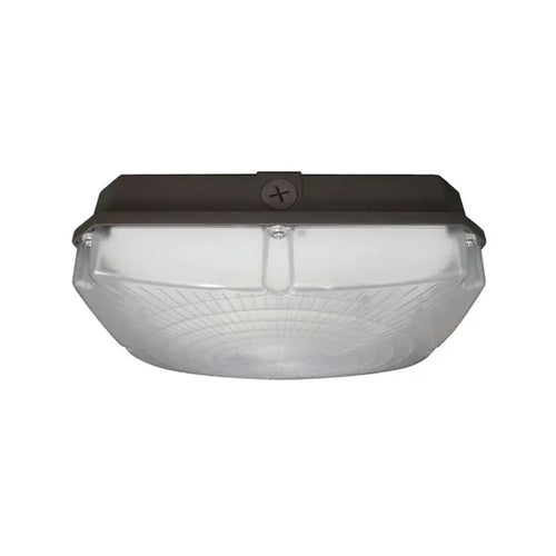 Satco 65-139, 8.5" LED Canopy Fixture, 120-277V, 28W, 5000K Natural Light, 3360 Lumens, 0-10V Dimming, Bronze Finish