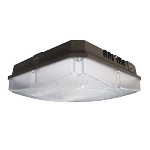 Satco 65-144, 10" LED Canopy Fixture, 120-277V, 40W, 4000K Cool White, 4800 Lumens, 0-10V Dimming, Bronze Finish
