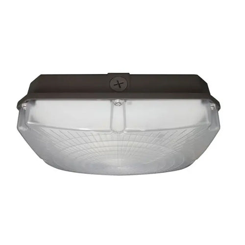 Satco 65-145, 10" LED Canopy Fixture, 120-277V, 40W, 5000K Natural Light, 4800 Lumens, 0-10V Dimming, Bronze Finish
