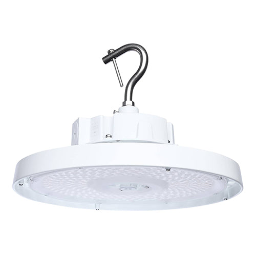 Satco 65-1522, LED UFO High Bay, 120/100/80W, 120-347V, 3000/4000/5000K CCT Selectable, 12501-19837 Lumens, White Finish