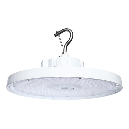 Satco 65-1523, LED UFO High Bay, 240/200/150W, 120-347V, 3000/4000/5000K CCT Selectable, 22822-37938 Lumens, White Finish