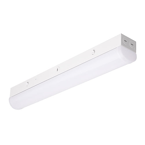 Satco 65-1700R1, 2' LED Linear Strip Light With Sensor, Field Selectable, 120-277V, 1950-3500 Lumens, 3500K/4000K/5000K, 15W/20W/25W, Dimmable, White Finish