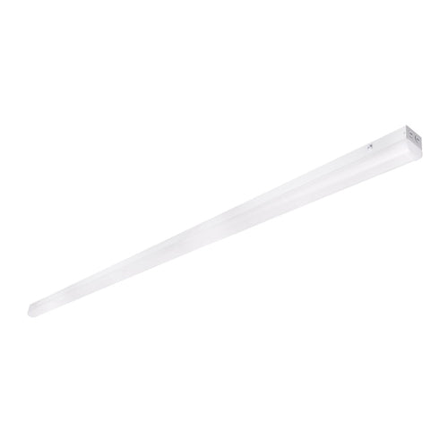 Satco 65-1703R1, 8' LED Linear Strip Light With Sensor, Field Selectable, 120-347V, 7800-11200 Lumens, 3500K/4000K/5000K, 60W/70W/80W, Dimmable, White Finish