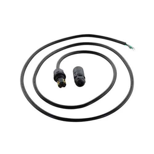 Satco 65-199, Whip Connector, 5.5 Foot, IP68 Rated, Supply Line Voltage, Black