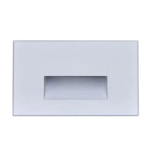 Satco 65-407, 5W LED Horizontal Step Light, 120V, 3000K Warm White, 407 Lumens, 80+ CRI, Dimmable, White Finish