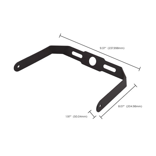 Satco 65-530, Yoke Mounting Accessory, for 50 Watt PC Lens Flood Fixture, Bronze Finish