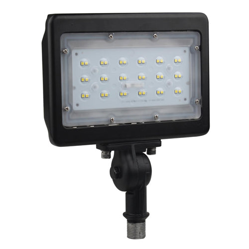 Satco 65-534R1, LED 30W Medium Flood Light, 120-277V, 3000K Soft White, 3900 Lumens, Bronze Finish, Dimmable