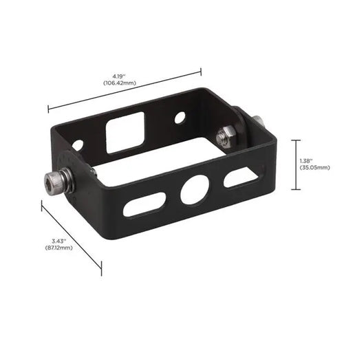 Satco 65-544, Trunnion Mount for Small/Medium Tempered Glass Flood Light, Die-cast Aluminum, Bronze Finish
