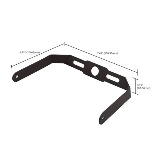 Satco 65-546, Yoke Mount for Small Tempered Glass Flood Light, Die-cast Aluminum, Bronze Finish