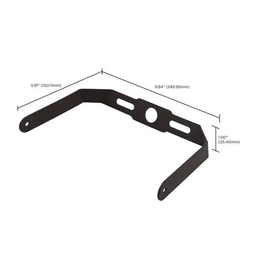 Satco 65-547, Yoke Mount for Medium Tempered Glass Flood Light, Die-cast Aluminum, Bronze Finish