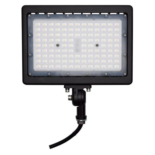 Satco 65-618, 90W LED Flood Light, 120-277V, 5000K Natural Light, 12758 Lumens, Bronze Finish, 80+ CRI, 0-10V Dimming