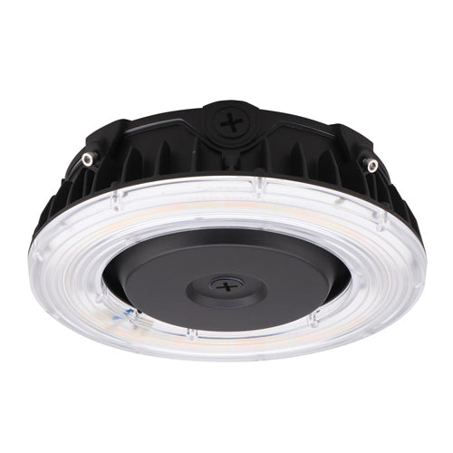 Satco 65-626R1, 40W LED Canopy Fixture, 120-277V, 5785/6215/5909 Lumens, 3000K/4000K/5000K CCT Selectable, 0-10V Dimming, Bronze Finish