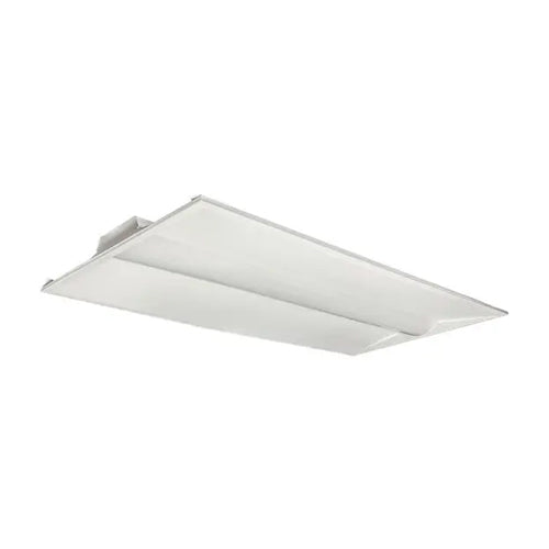 Satco 65-691, 2X4 Single Basket LED Troffer Fixture, 100-277V, Wattage &  CCT & Lumens  Selectable, 80+ CRI, 0-10V Dimming, White Finish