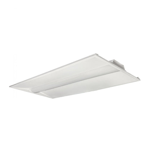 Satco 65-693, 2X4 Emergency Backup, Single Basket LED Troffer Fixture, Wattage and CCT Selectable, 120-277V, 30/40/50W, 3500/4000/5000K, 3300-5500 Lumens, 0-10V Dimming, White Finish
