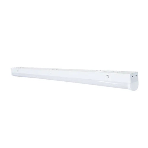Satco 65-699, 4' LED Linear Strip Light, Integrated EM & Sensor, 30W/40W/50W, 100-277V, CCT Selectable, 3900-6750 Lumens, Dimmable, White Finish