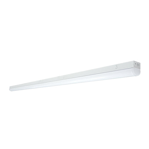Satco 65-703R1, 8' LED Linear Strip Light, Wattage and CCT Selectable, 120-347V, 60W/70W/80W, 3500K/4000K/5000K, 7800-11200 Lumens, 0-10V Dimming, White Finish