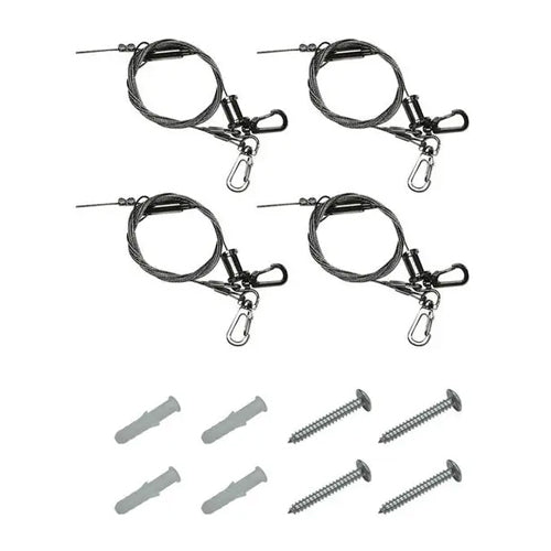 Satco 65-707, 60 in. Suspension Kit for 8 ft. Linear Strip Light, Steel