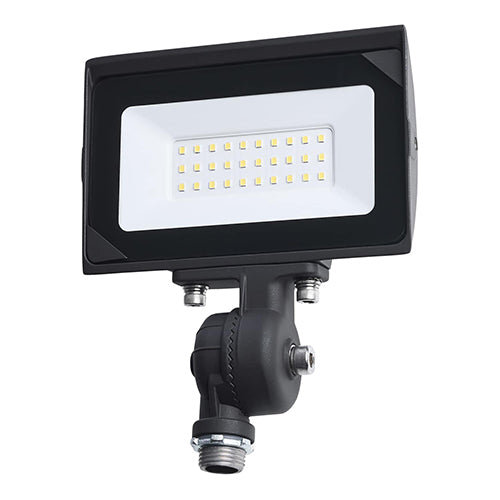 Satco 65-725, LED DOB Tempered Glass Flood Light, 15W, 120V, 4000K Cool White, 1695 Lumens, Bronze Finish