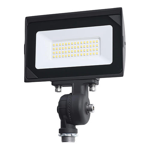 Satco 65-727, LED DOB Tempered Glass Flood Light, 30W, 120V, 4000K Cool White, 3390 Lumens, Bronze Finish