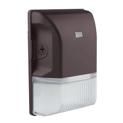 Satco 65-748, LED Small Wall Pack With Photocell, 120-277V, 20W, CCT Selectable 3000/4000/5000K, 2608.9/2920.8/2703.4 Lumens, 0-10V Dimming, Bronze Finish