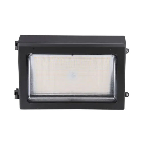 Satco 65-758, CCT and Wattage Adjustable LED Wall Pack, Integrated Bypassable Photocell, 120-347V, 80/100/120W, 3000/4000/5000K, 11360-17400 Lumens, 0-10V Dimming, Bronze Finish