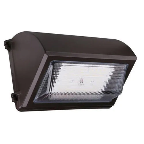 Satco 65-762, CCT and Wattage Adjustable Emergency LED Cutoff Wall Pack, 29/40/60W,120-277V,3000/4000/5000K, 3915-8400 Lumens, Bypassable Photocell, Bronze Finish