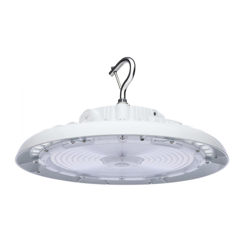 Satco 65-813, LED UFO High Bay, Wattage and CCT Selectable, 120-347V, 150/175/200W, 22200-28800 Lumens, 3000/4000/5000K, 0-10V Dimming, White Finish