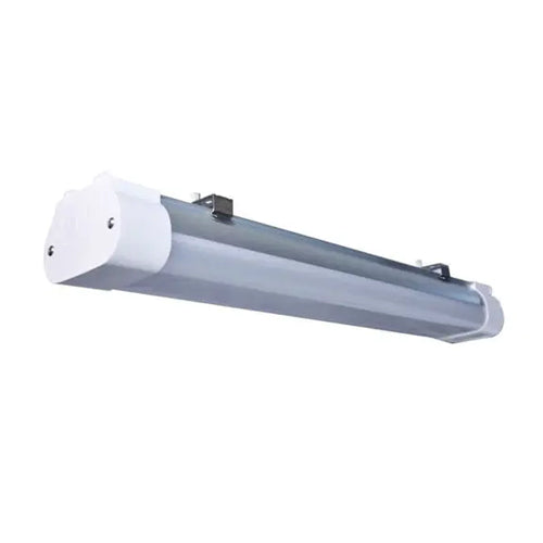 Satco 65-832, 2' LED Tri-Proof Linear Fixture with Integrated Microwave Sensor, 20W, 120-277V, 2065-2249 Lumens, 3000/4000/5000K CCT Selectable, IP65 and IK08 Rated, 0-10V Dimming