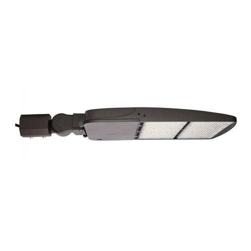 Satco 65-869-5, 300W LED Area Light Type V, 277-480V, 5000K Natural Light, 38988 Lumens, Bronze Finish, 80+ CRI, 0-10V Dimming