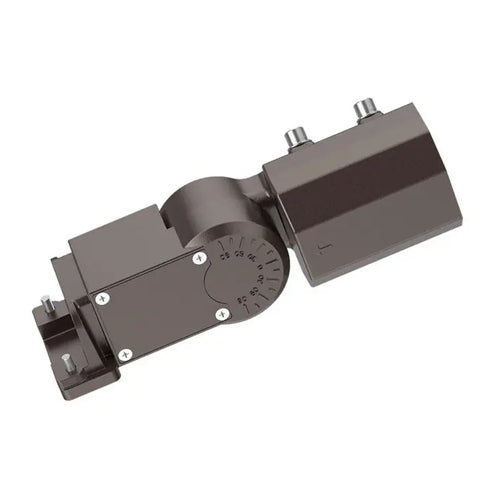 Satco 65-875, Area Light Extended Slipfitter Mount with Sensor Knockouts, Bronze Finish