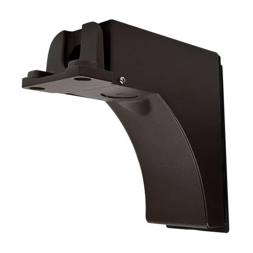Satco 65-876, Area Light Fixed Arm Mount with Sensor Knockouts, Bronze Finish