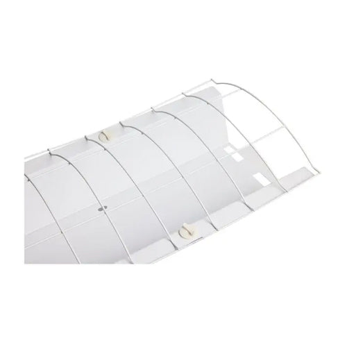 Satco 65-918, Cambered protective cage for 4 foot dual T8 lamp ready fixture channel