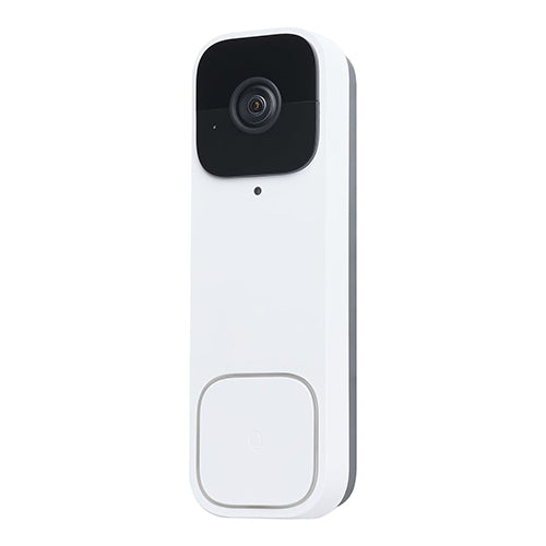 Satco 65-933, Starfish, Smart Doorbell Security Camera Wired, White Doorbell With White Chime, 5.1V, White Finish