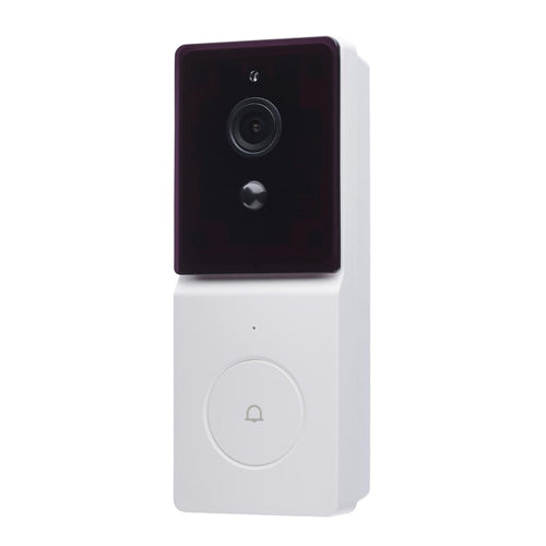 Satco 65-935, Starfish, SMART Doorbell Security Camera, 5V, White Doorbell with White Chime